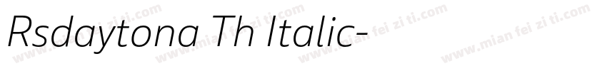 Rsdaytona Th Italic字体转换